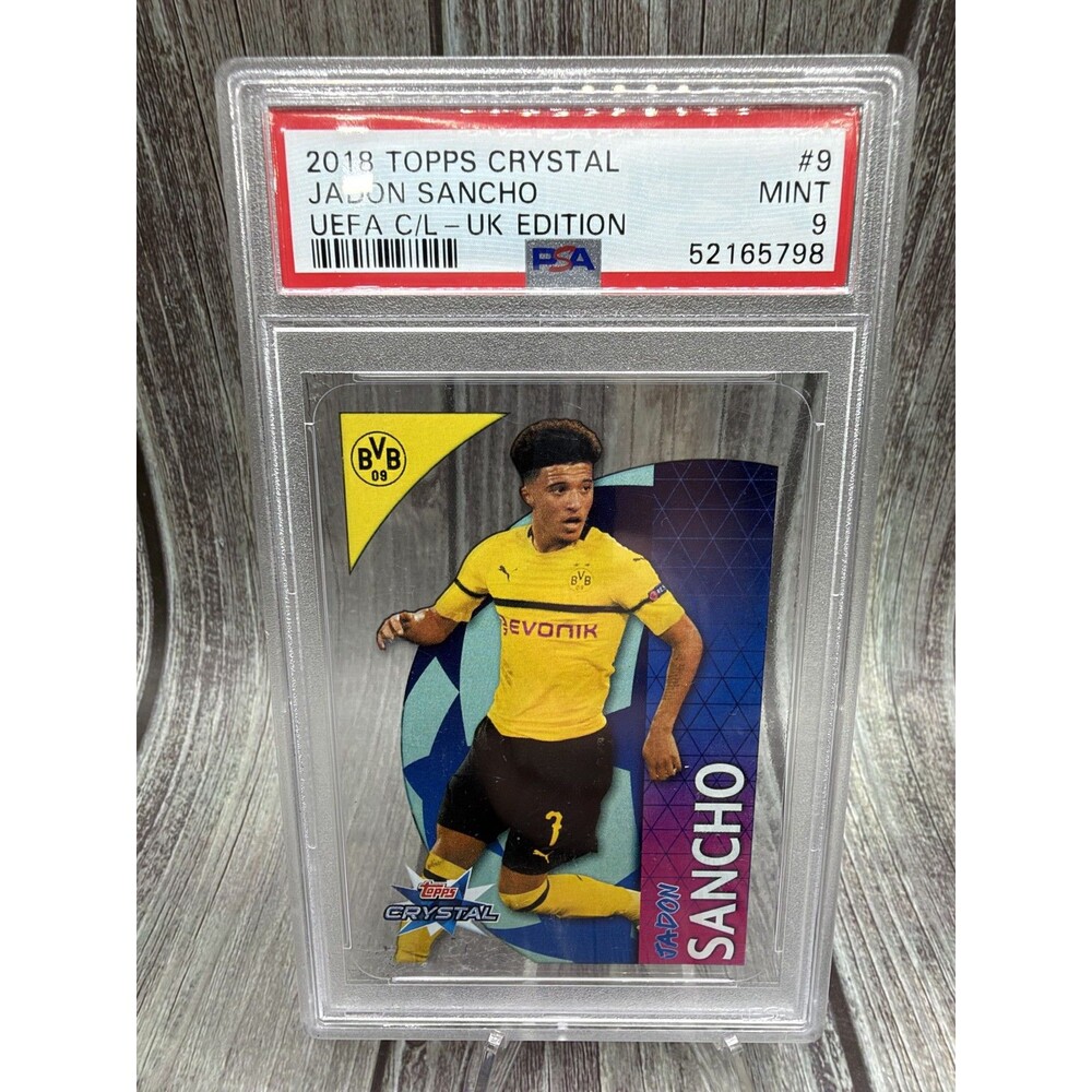 2018-19 Topps Crystal UEFA Champions League UK Edition - Jadon Sancho #9 (RC)